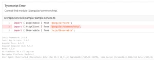 Install @angular/common/http in ionic 6 or ionic framework